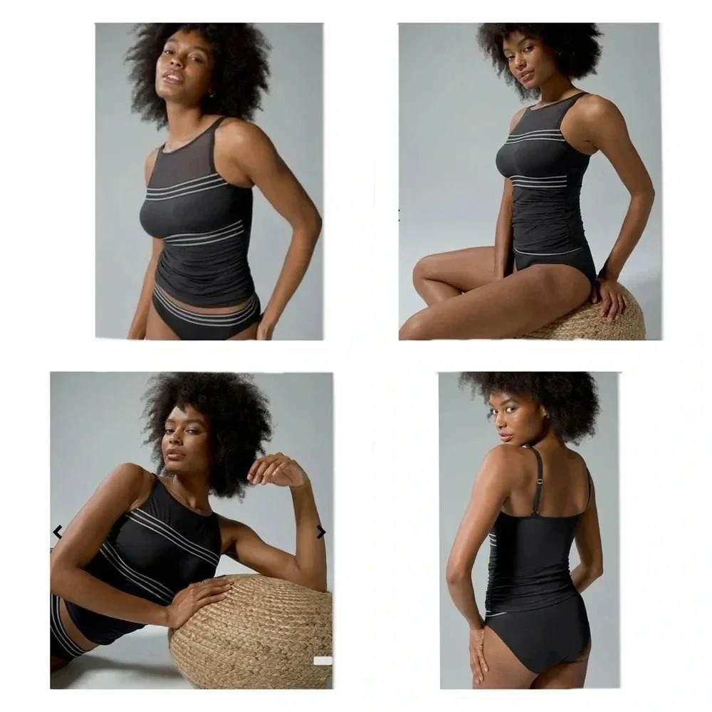 Bleu Rod Off Grid High Neck Tankini Top and Bikini Bottom Size 8